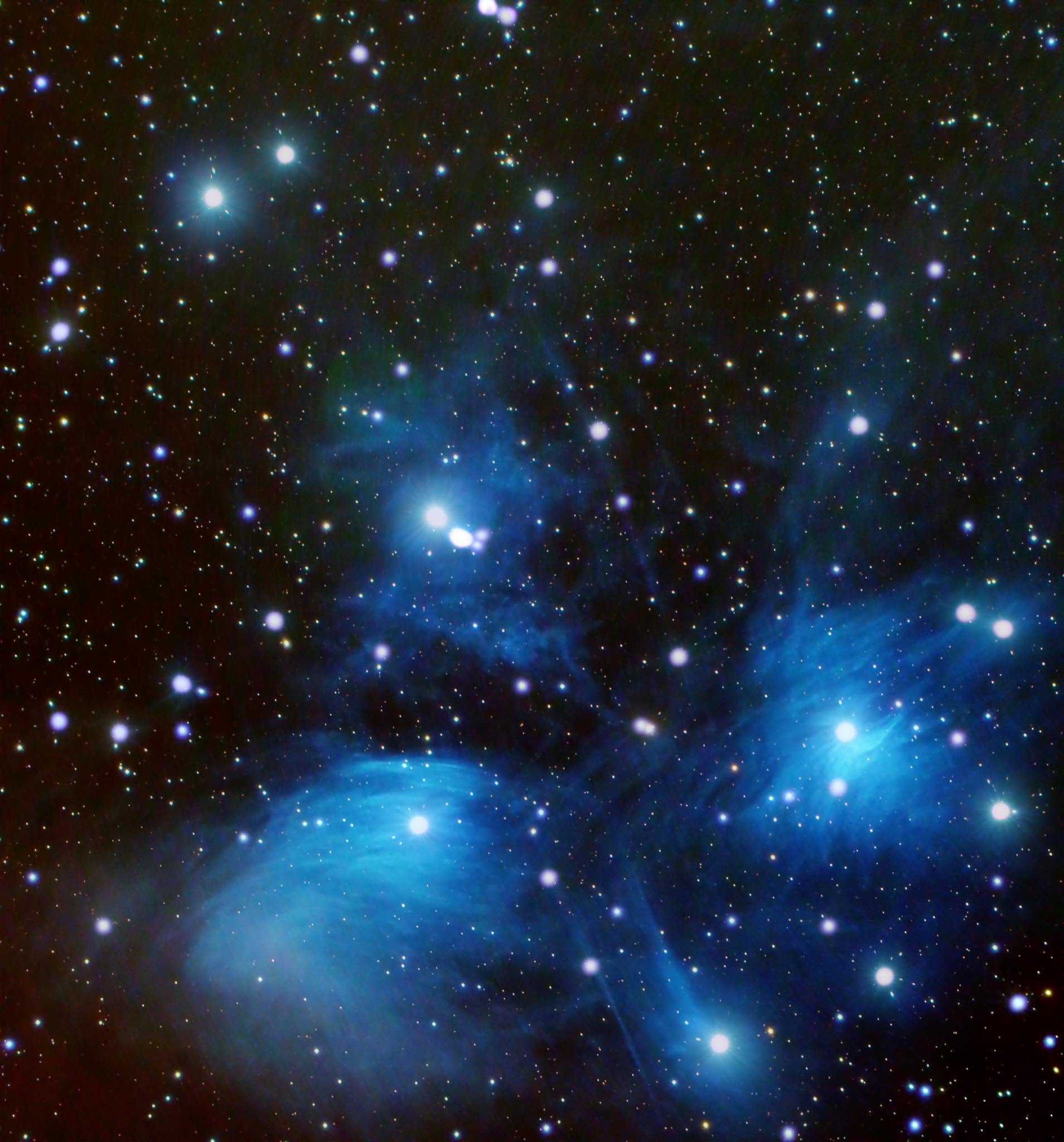 M45, the Pleiades star cluster, photographed by Jeremiah Smith