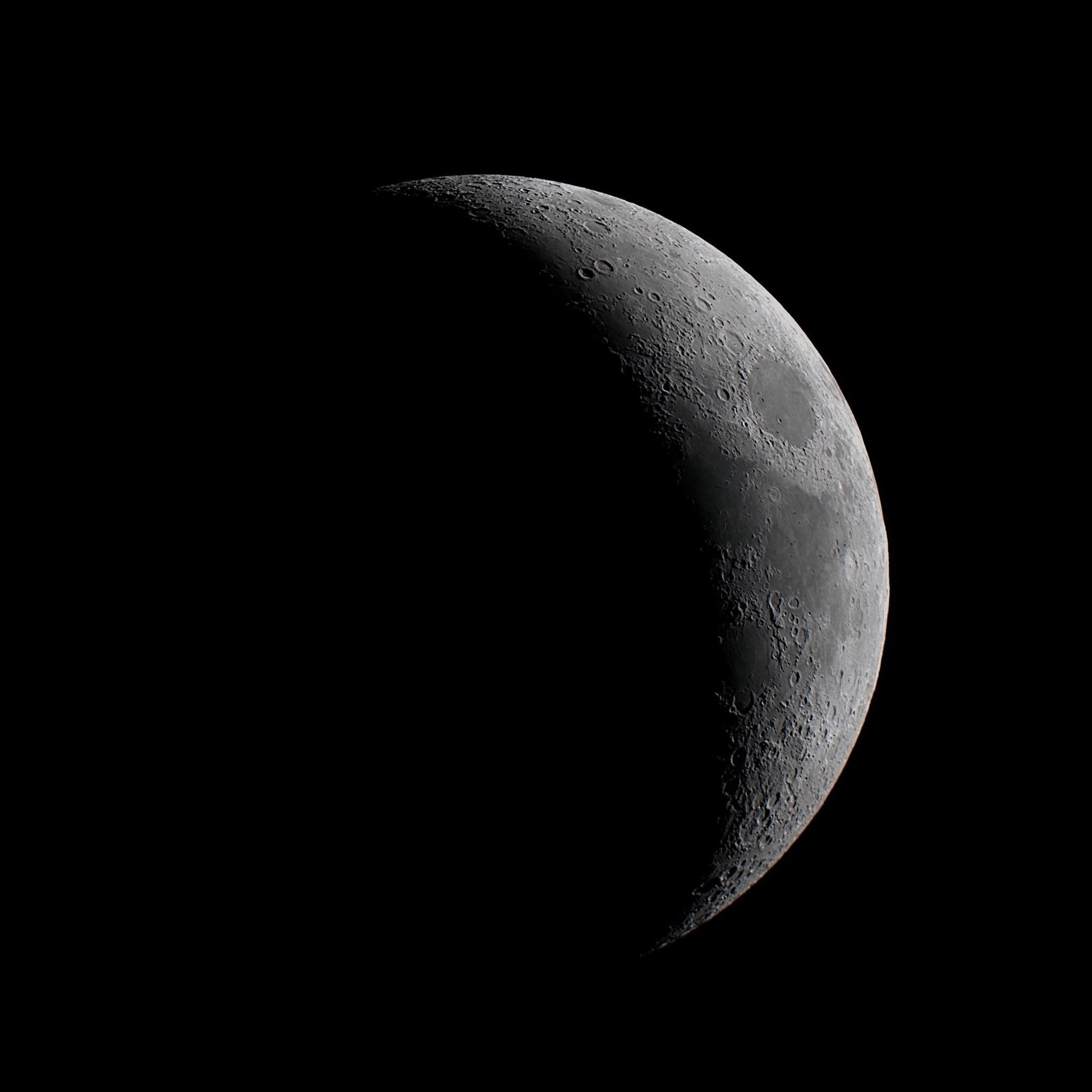 Waxing crescent Moon photographed by Jeremiah Smith on September 26, 2025